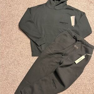 Essentials Charcoal Hoodie and Joggers Set